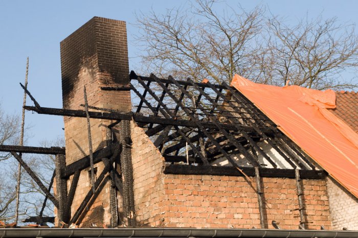 Jongerencentrum 'de Boerderij' na de brand