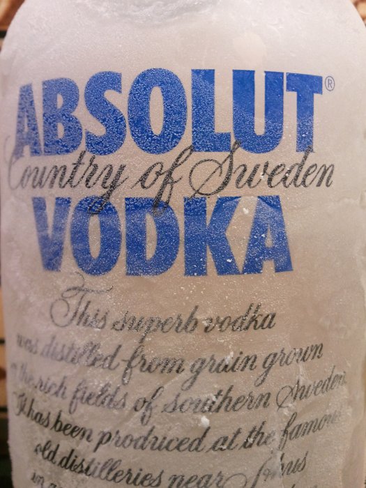 Alleen als tie ijs en ijskoud is.