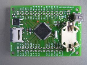 Top side of the lpc1754 target board